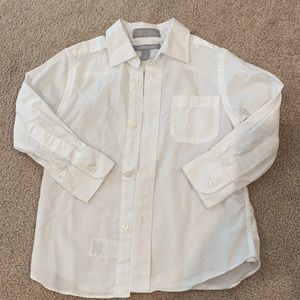 Nordstrom toddler boys size 2 white dress shirt